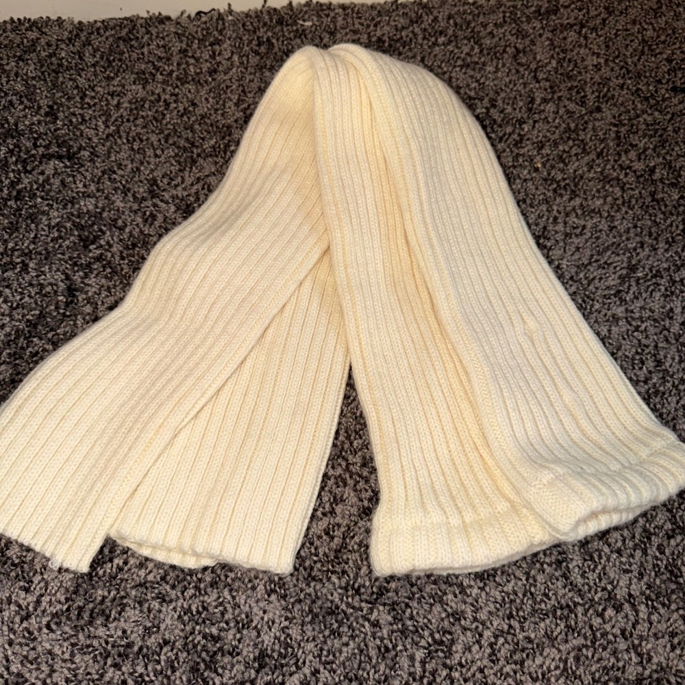 Brandy Melville Cream Ribbed Knit Leg/Arm Warmer Chunky OS